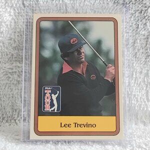 3/$25 E/NM 1981 Donruss Golf Inaugural Lee Trevino RC PGA Tour Card 2!!